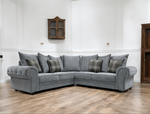 Verona scatter back corner sofa grey 