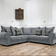 Verona scatter back corner sofa grey 