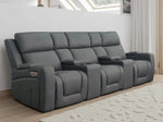 The Grand 3 Seater Cinema Electric Recliner Sofa With Cupholders - DF Beds