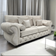 Rio chesterfield 3 seater sofa fullback + cushions cream
