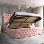 Wing Ottoman Storage Divan Bed with Headboard - DF Beds