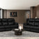 Malfi Modular Genuine Leather Electric Recliner Sofa 3 + 2 Seater Sofa Set Black