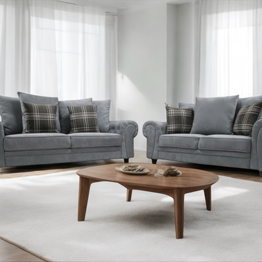 Verona scatter back corner sofa grey 