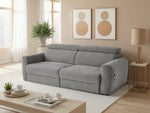 Canva Electric Fabric Sofabed Black, Green, Grey or Beige