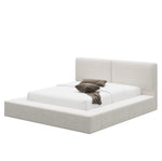 The Monarque Bed Frame Upholstered White
