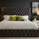 Trafalgar Upholstered Chesterfield Bed Frame 5ft King Black Plush
