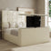 Cube TV Bed Frame matching buttons or diamond buttons Fabric 