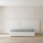 The Modora Extended Bed Frame Upholstered White