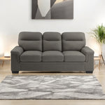 Zana Leather Sofa Set Grey or Black