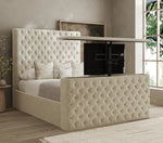 Chesterfield TV Bed Frame with matching or dimond buttons