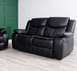 Luxe Leather Recliner Sofa Set - D F Beds