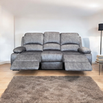 Valentia 3 + 2 Recliner Sofa Set Fabric And Leather