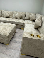 Bespoke Corner Sofa With Cup Holders Or U Shape Chase Cinema Sofa