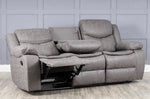 Luxe Leather Recliner Sofa Set - D F Beds