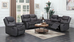 Luxe Leather Recliner Sofa Set - D F Beds