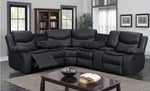 Luxe Leather Recliner Sofa Set - D F Beds