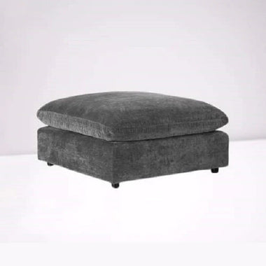 Paris fabric footstool