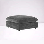 Paris fabric footstool