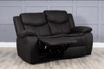 Luxe Leather Recliner Sofa Set - D F Beds