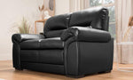 2 seater sofa black