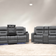 Titan Electric Recliner Leather Sofas With Fast Wireless Charger, LED Lighting, USB + Type C Ports And Arm Storage