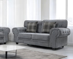 Verona full back 2 seater sofa grey