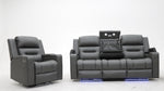 Titan Electric Recliner Leather Sofas