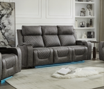 Olivia Power Recliner Sofa, USB & Type-C Ports, Cupholders, Console & Built-in Speaker