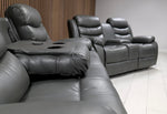 Roma Plus Leather Or Fabric Reclining Sofa With Super Fast Wireless Charger