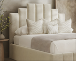 Paneling Bed Frame Fabric - D F Beds