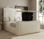 Border Blush TV Bed Frame Fabric 