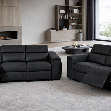 Volt Electric Recliner Sofa With Adjustable Headrest