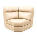 Malfi Modular Genuine Leather Corner Middle Seat Beige 