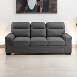 Zana Leather Sofa Set Grey or Black