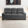 Zana Leather Sofa Set Grey or Black