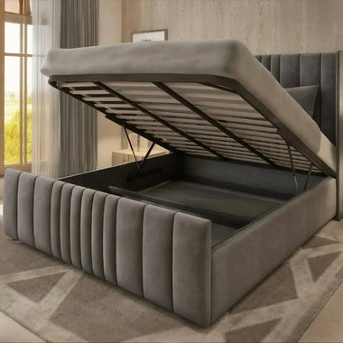 Pannel Wingback Ottoman Bed Frame - DF Beds