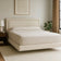 The Sora Floating Bed Upholstered Cream 