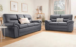 Gretal Leather Sofa - D F Beds