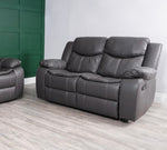 Luxe Leather Recliner Sofa Set - D F Beds