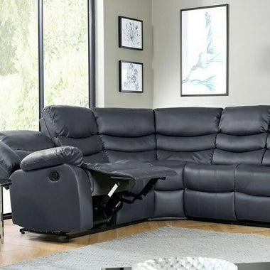 leather corner sofa with recliner