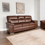 Gretal Leather Sofa - D F Beds