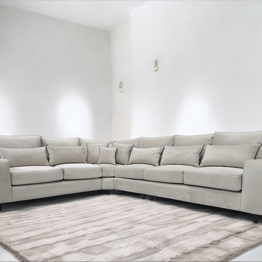 Soho Double Corner Fabric Sofa - Fullback & Cushions