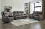 Olivia Power Recliner Sofa, USB & Type-C Ports, Cupholders, Console & Built-in Speaker