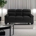 Zana Leather Sofa Set Grey or Black