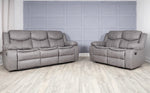 Luxe Leather Recliner Sofa Set - D F Beds