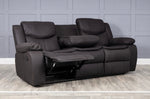 Luxe Leather Recliner Sofa Set - D F Beds