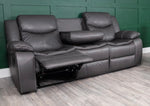 Luxe Leather Recliner Sofa Set - D F Beds