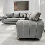 Milano Corner Fabric Sofa - Fullback & Cushions