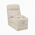 Malfi Modular Genuine Leather Single Speaker Console Beige