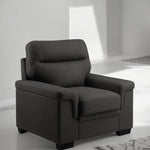 Zana Leather Sofa Set Grey or Black